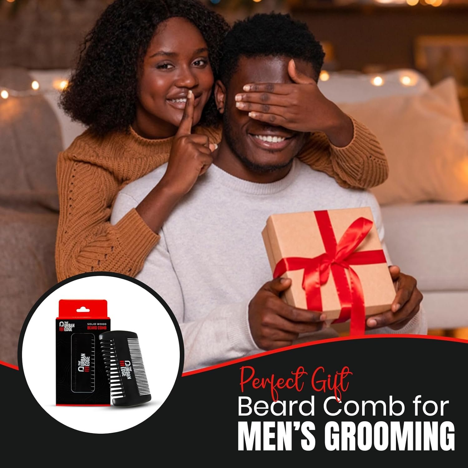 Perfect Gift - Beard Comb for Mens Grooming